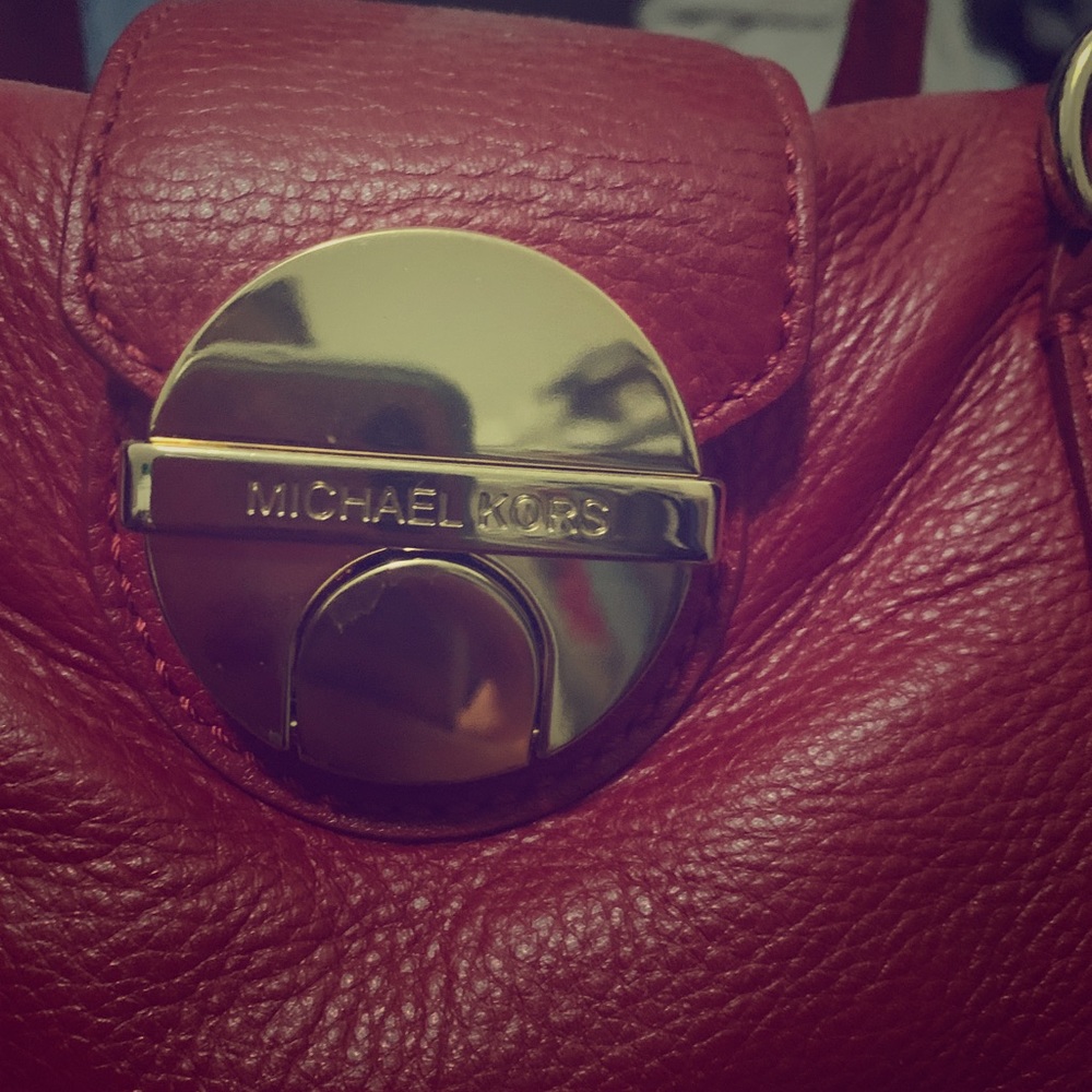Cherry red Michael Kors bag
